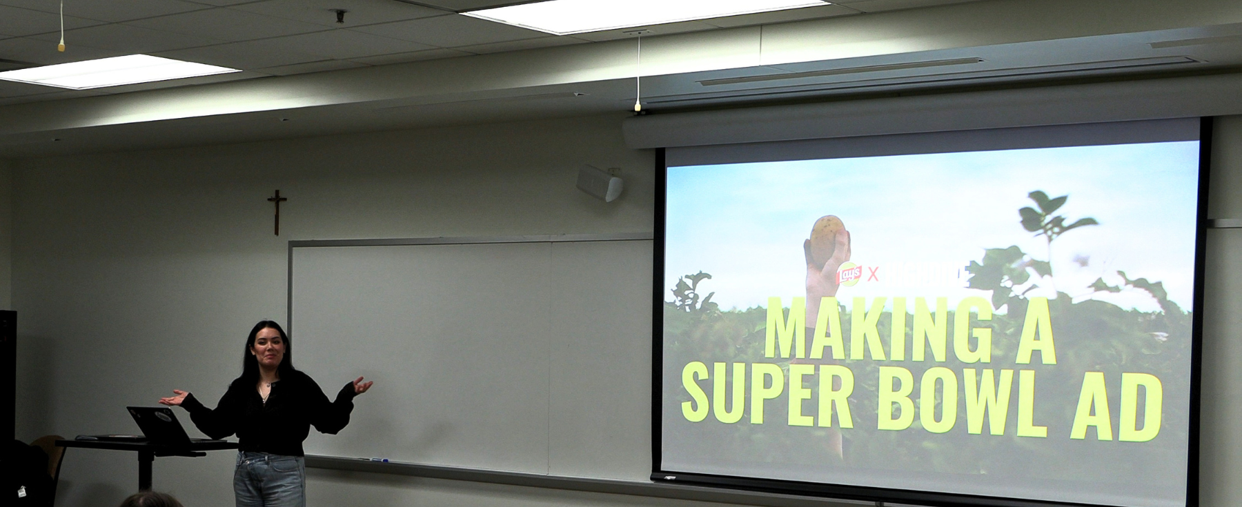 Kate Sheehan, Associate Creative Director at HiveDive Chicago, teaches Loyola 